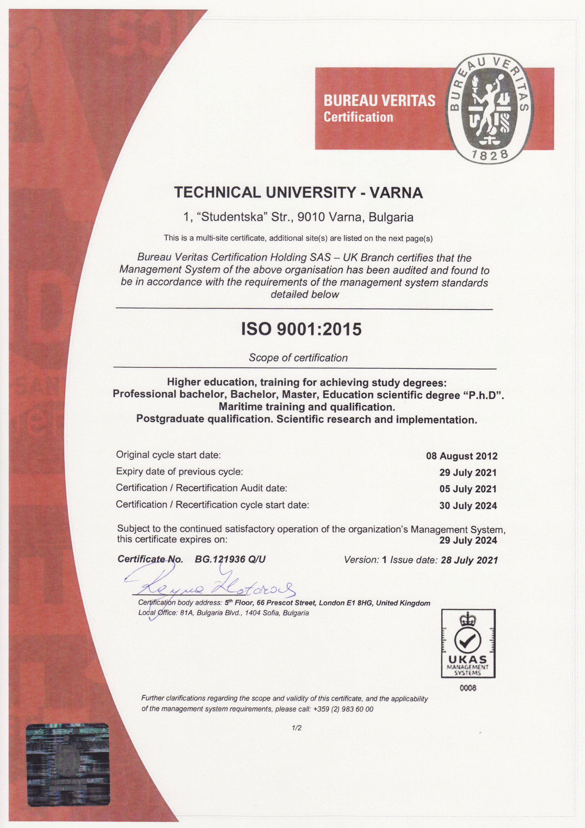 ISO 9001:2015 en